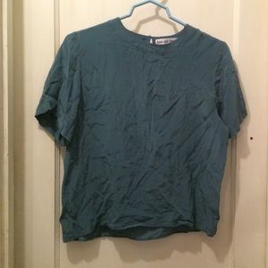 silk blue/gray blouse